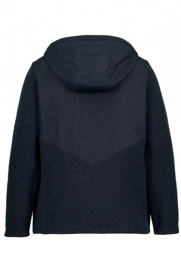 Ulla Popken 800400 Veste doublée polaire Bleu marine - Vêtements en laine polaire - 