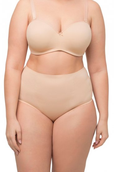 Ulla Popken 800498 Culotte gainante taille haute Champagne - Lingerie gainante - 