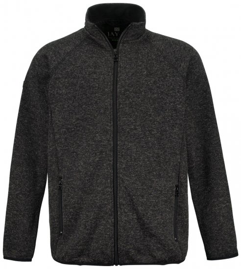 Jay-Pi 802394 Veste polaire tricotée Noir TALL - TALL vestes - Vestes coupe TALL pour hommes grands