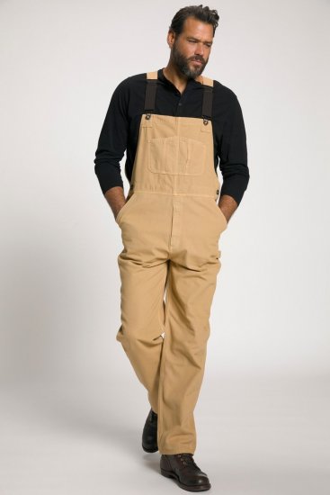 JP1880 802501 Salopette à bretelles élastiques Camel - Jeans et pantalons - Jeans et Pantalons grande taille 