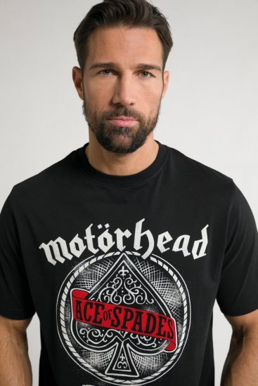 JP1880 Motörhead ACE Graphic Comfort Fit Band T-Shirt Black - T-shirts - T-shirts Homme Grande Taille