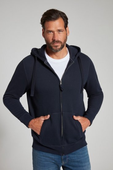 Jay-Pi 804164 Veste sweat à capuche Bleu marine - Sweatshirts & hoodies - Sweatshirts/Hoodies grande taille homme