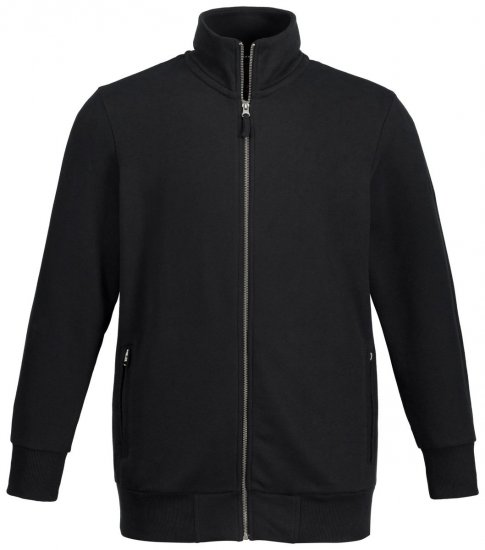 Jay-Pi 804180 Veste sweat à col montant Noir - Sweatshirts & hoodies - Sweatshirts/Hoodies grande taille homme