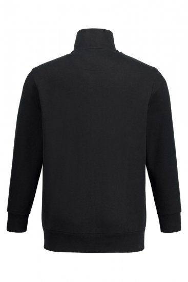 Jay-Pi 804180 Veste sweat à col montant Noir - Sweatshirts & hoodies - Sweatshirts/Hoodies grande taille homme