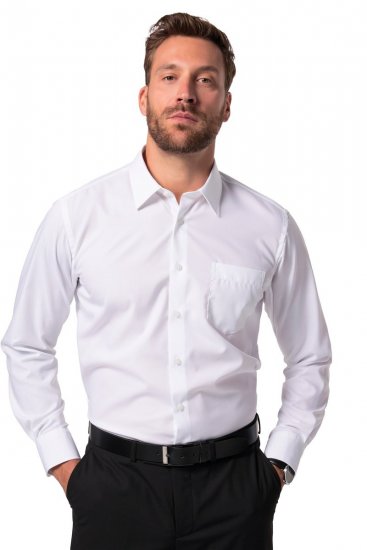JP1880 804890 Chemise business sans repassage manches longues Blanc TALL - TALL chemises - Chemises coupe TALL