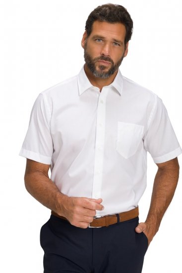 JP1880 804891 Chemise à manches courtes Blanc TALL - TALL chemises - Chemises coupe TALL
