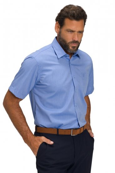 JP1880 804891 Chemise à manches courtes Bleu clair - Chemises - Chemises Grandes Tailles Hommes