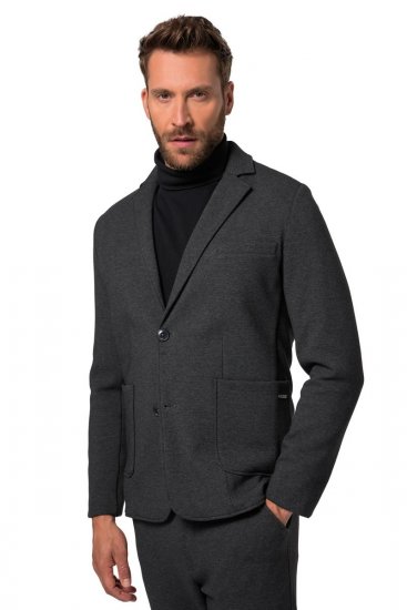 JP1880 New York Flexnamic Blazer en jersey Gris foncé - Costumes - Costumes grandes tailles 