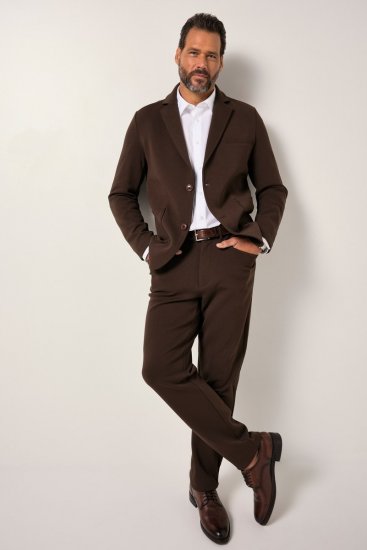 JP1880 New York Flexnamic Blazer en jersey Marron foncé - Costumes - Costumes grandes tailles 