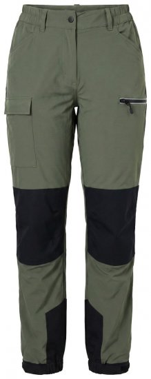 Ulla Popken 807803 Pantalon de randonnée HYPRAR à réflecteurs Vert olive - Vêtements d'extérieur - 