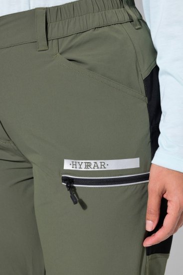 Ulla Popken 807803 Pantalon de randonnée HYPRAR à réflecteurs Vert olive - Vêtements d'extérieur - 
