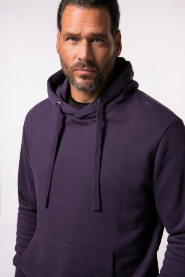JAY-PI Hoodie with Soft Brushed Interior Purple - Sweatshirts & hoodies - Sweatshirts/Hoodies grande taille homme