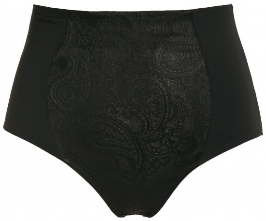 Ulla Popken 809604 Culotte gainante Noir - Lingerie gainante - 