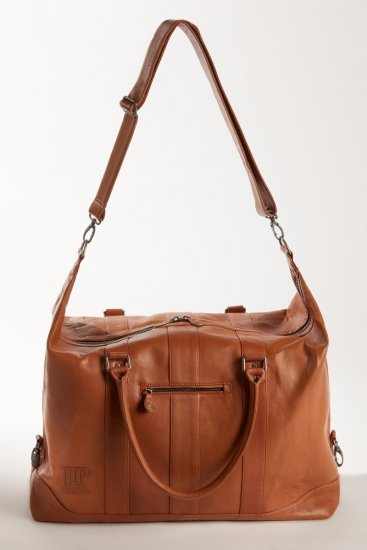 JP1880 810787 Sac de voyage en cuir d'agneau nappa Marron cognac - Sacs - 