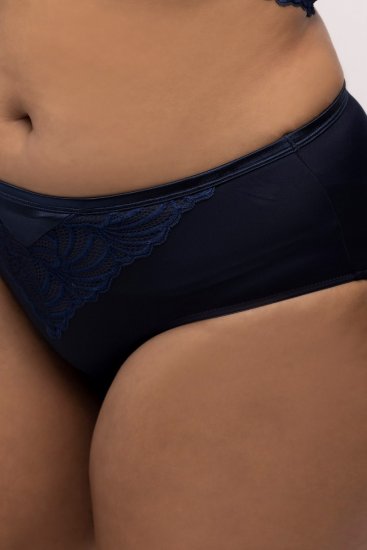 Ulla Popken 811602 Culottes en dentelle Bleu marine - Culottes - 