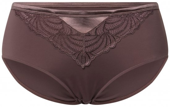 Ulla Popken 811602 Culottes en dentelle Marron - Culottes - 