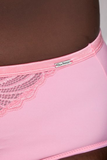 Ulla Popken 811602 Culottes en dentelle Rose - Culottes - 