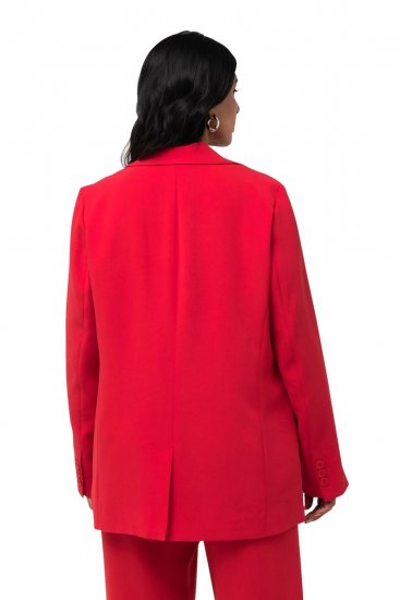 Ulla Popken 811944 Blazer classique Rouge - Blazers - Vestes blazer pour femme, grandes tailles