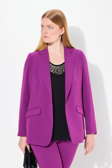 Ulla Popken 811944 Blazer classique Prune - Blazers - Vestes blazer pour femme, grandes tailles