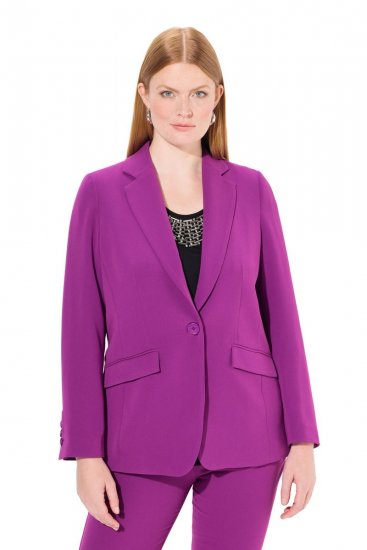 Ulla Popken 811944 Blazer classique Prune - Blazers - Vestes blazer pour femme, grandes tailles