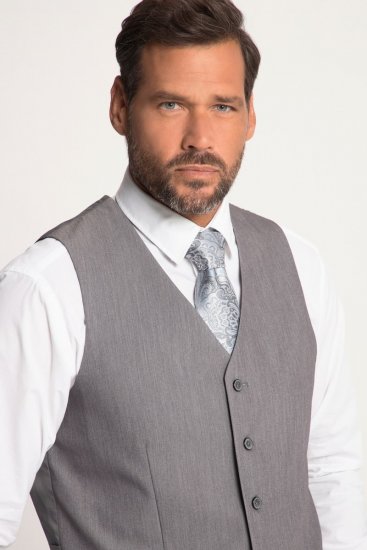JP1880 Keos Flexnamic Gilet de costume Gris acier - Costumes - Costumes grandes tailles 