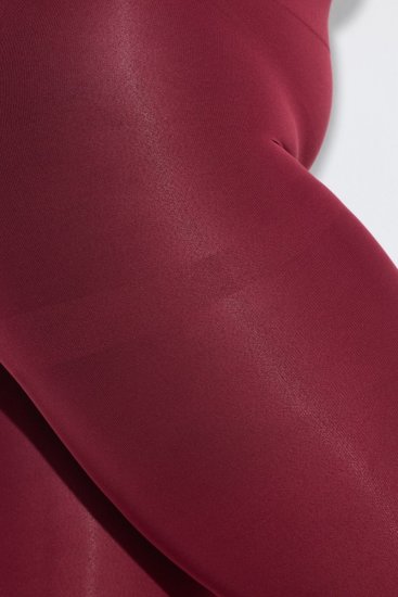Ulla Popken 815580 Legging collant 3/4 avec protection des cuisses 80 den Rouge - Collants & chaussettes - 