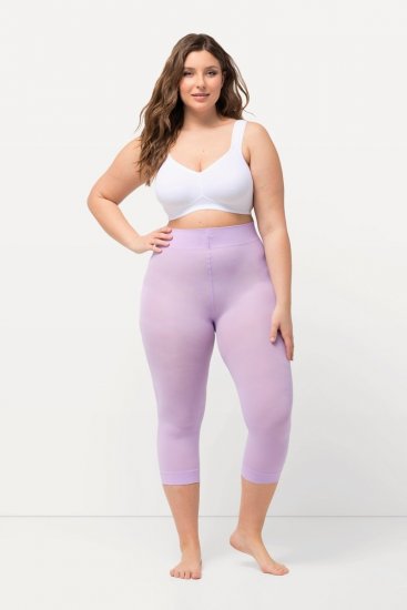 Ulla Popken 815580 Legging collant 3/4 avec protection des cuisses 80 den Vieux rose - Collants & chaussettes - 