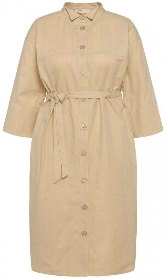 Ulla Popken 816283 Robe chemise Vert clair - Robes - Des robes dans toutes les tailles