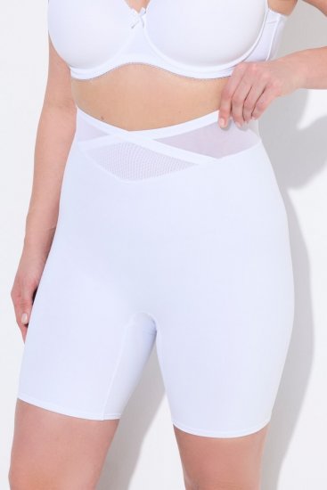 Ulla Popken 816440 Panty gainant taille haute Blanc - Lingerie gainante - 