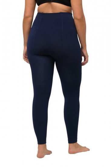 Ulla Popken 819652 Legging collant thermique Bleu marine - Collants & chaussettes - 