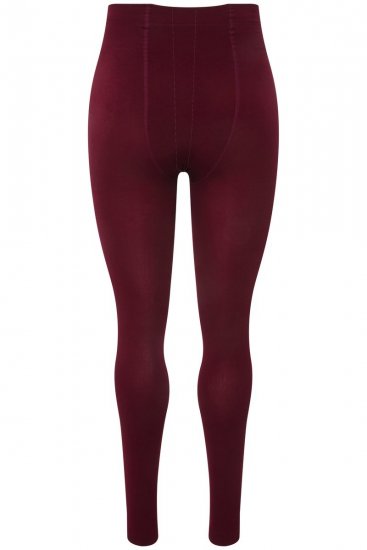 Ulla Popken 819652 Legging collant thermique Bordeaux - Collants & chaussettes - 