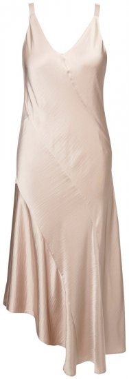 Ulla Popken 820341 Robe en satin sans manches Taupe - Robes de soirée - Robes de soirée en grandes tailles