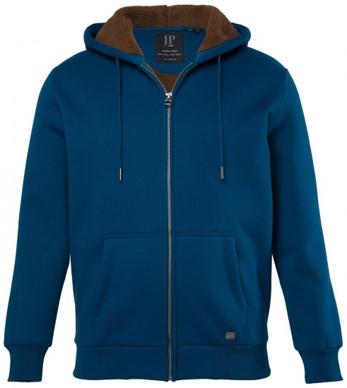 JP1880 820464 Veste à capuche doublée teddy Bleu encre TALL - TALL sweatshirts - Sweatshirts TALL pour hommes grands
