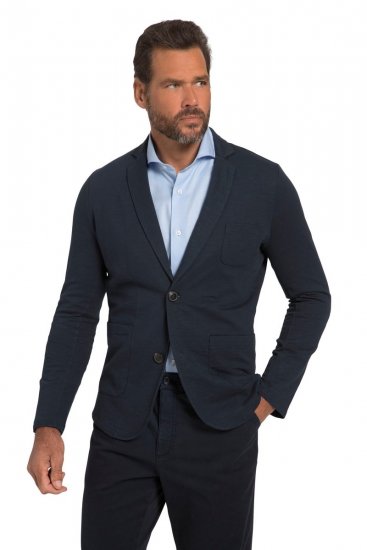 JP1880 820825 Blazer en molleton Bleu marine - Costumes - Costumes grandes tailles 