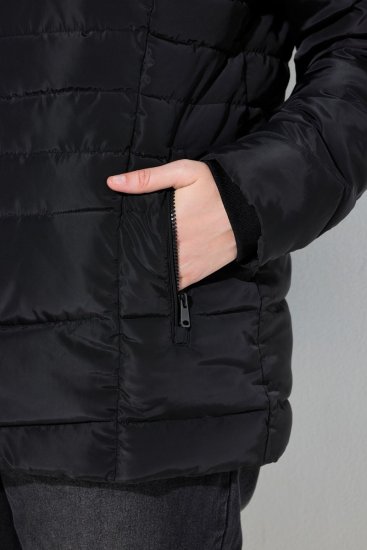Ulla Popken 820889 Manteau matelassé Noir - Manteaux - Manteaux grande taille pour femme