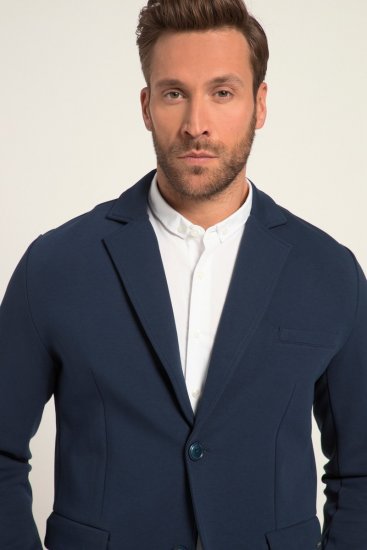 JP1880 New York Flexnamic Blazer en jersey avec poches à rabat Bleu nuit - Costumes - Costumes grandes tailles 