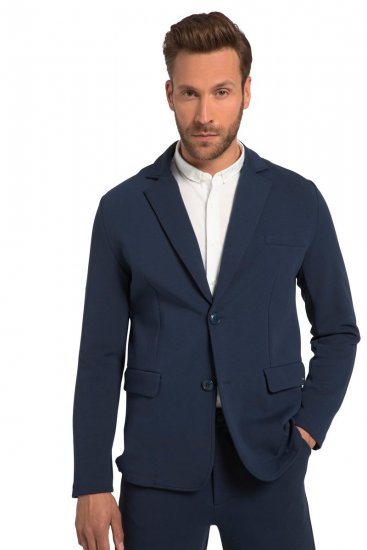 JP1880 New York Flexnamic Blazer en jersey avec poches à rabat Bleu nuit - Costumes - Costumes grandes tailles 