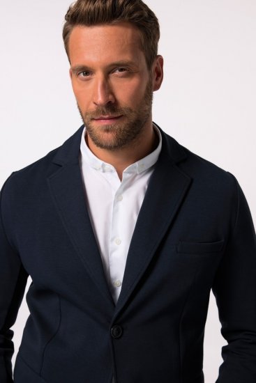 JP1880 New York Flexnamic Blazer en jersey avec poches à rabat Bleu marine - Costumes - Costumes grandes tailles 