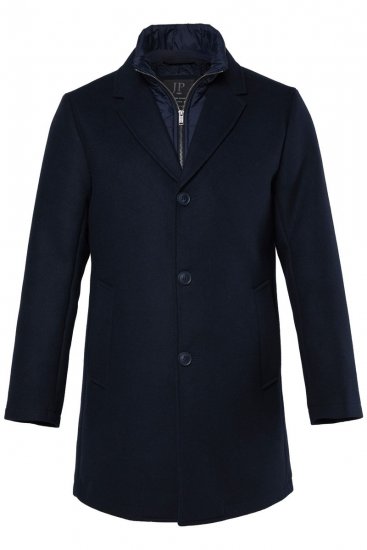 JP1880 821066 Matelassé Manteau en laine Bleu marine - Vestes - Vestes homme grandes tailles
