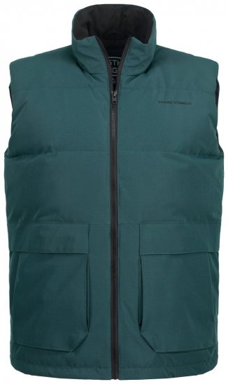 STHUGE 821232 Gilet matelassé avec fermeture éclair Vert olive - Vestes - Vestes homme grandes tailles