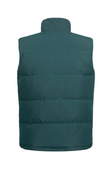 STHUGE 821232 Gilet matelassé avec fermeture éclair Vert olive - Vestes - Vestes homme grandes tailles