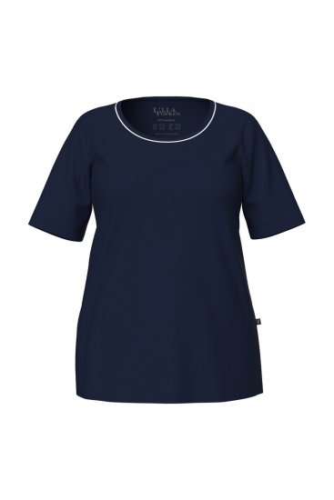 Ulla Popken 821244 Pyjama à pois Bleu marine - Pyjamas/vêtements de détente - 