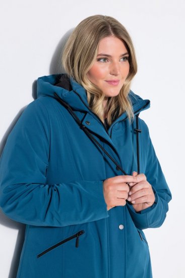 Ulla Popken 821495 Manteau technique Pétrole - Manteaux - Manteaux grande taille pour femme