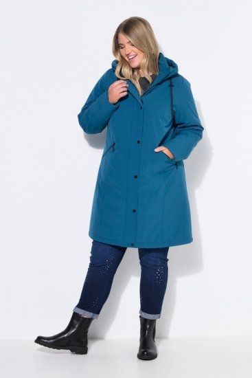 Ulla Popken 821495 Manteau technique Pétrole - Manteaux - Manteaux grande taille pour femme