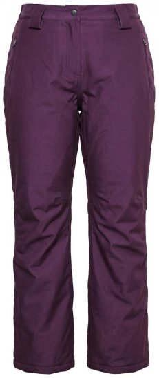 Ulla Popken 822018 Pantalon technique imperméable doublé polaire Prune - Vêtements de pluie - 