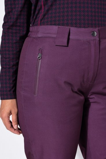 Ulla Popken 822018 Pantalon technique imperméable doublé polaire Prune - Vêtements de pluie - 