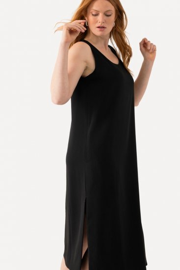 Ulla Popken 823276 Robe sans manches Noir - Robes maxi - Robes longues pour femmes rondes