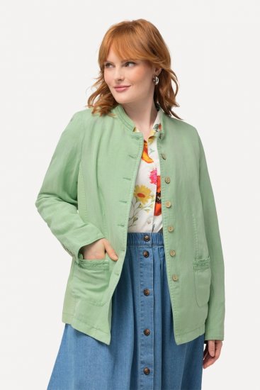 Ulla Popken 823539 Veste Vert olive - Vestes - Vestes grande taille pour femme