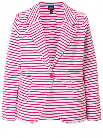 Ulla Popken 824355 Blazer en jersey Corail - Blazers - Vestes blazer pour femme, grandes tailles