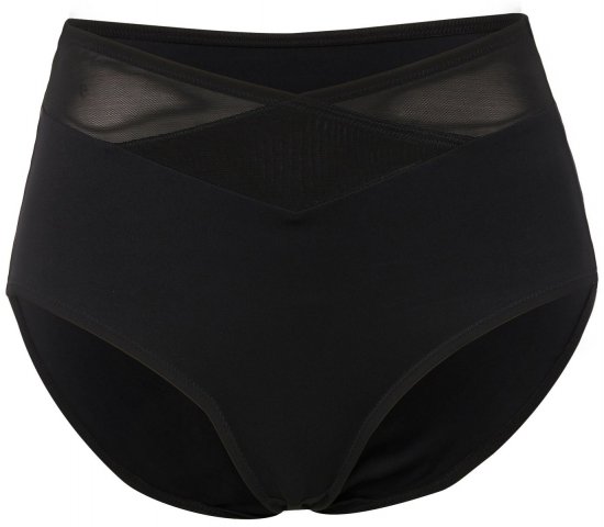 Ulla Popken 825676 Culotte gainante taille haute Noir - Lingerie gainante - 